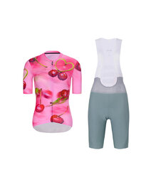 RIVANELLE maillot corto y pantalón corto - CHERIE - verde/rosa